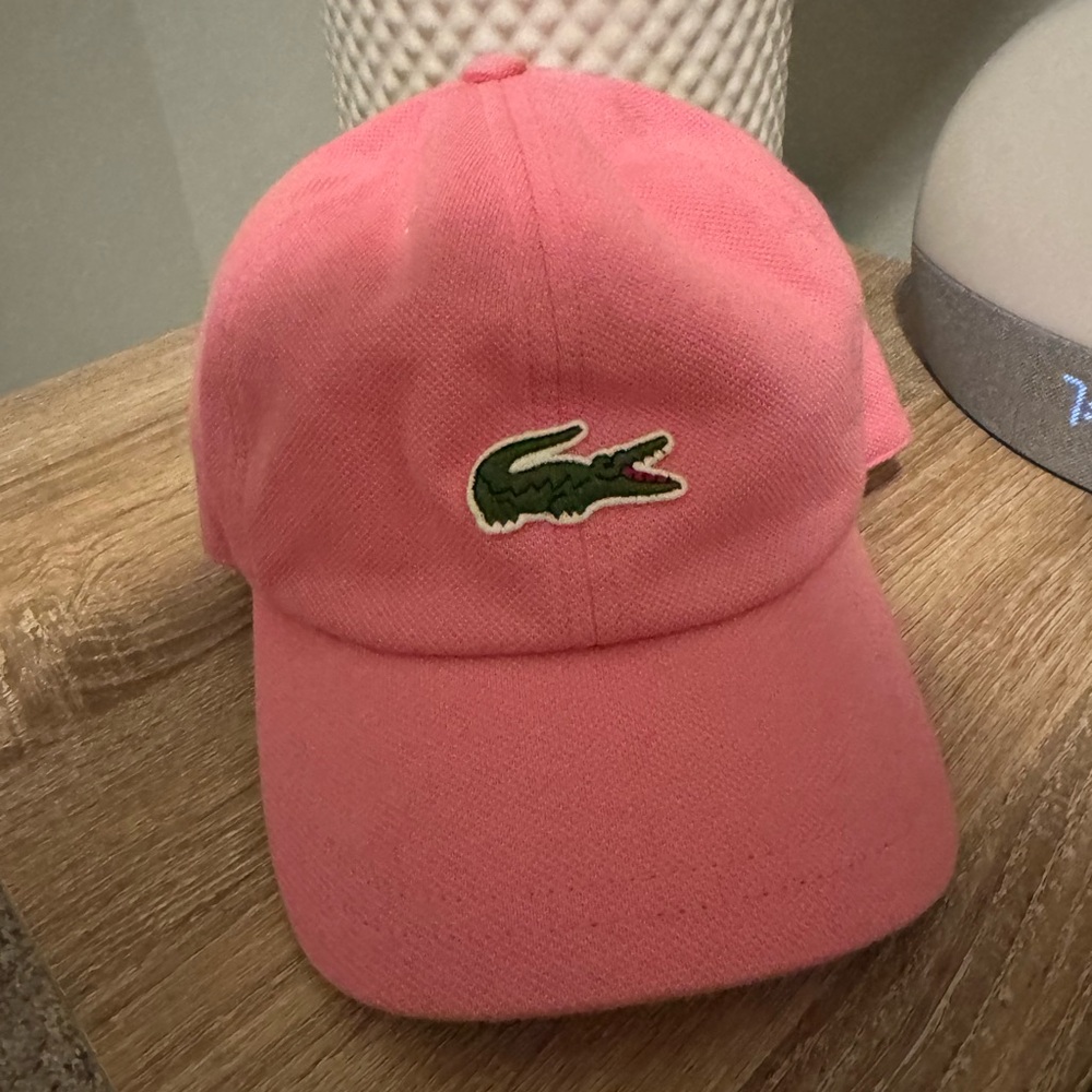 Pink Lacoste Baseball Hat